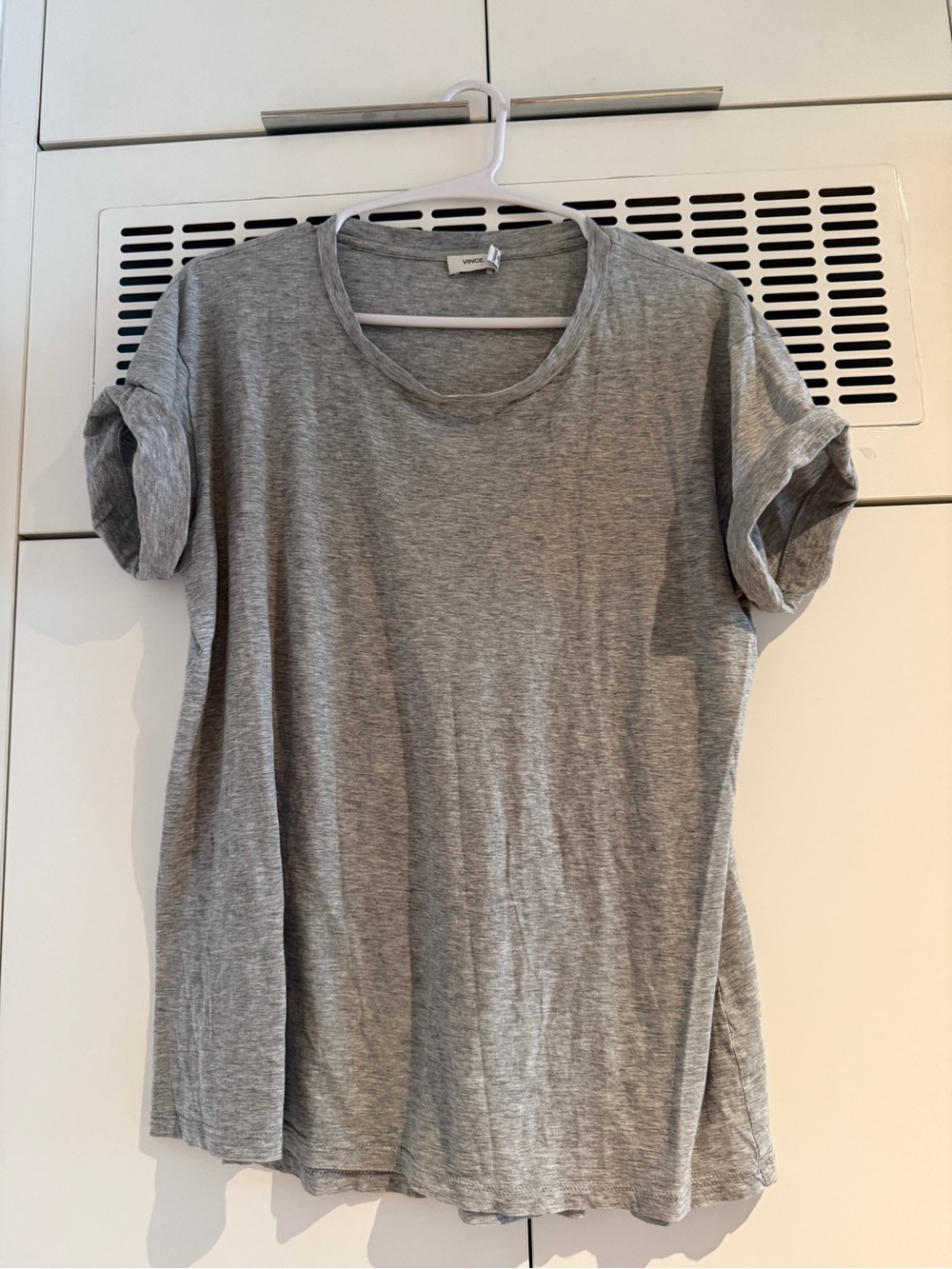 Vince Gray Short Sleeve Crewneck Tee